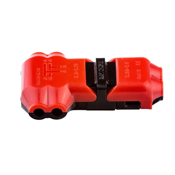 T-Type Wire Clamp Connector For 2 Wires With 18~22AWG
